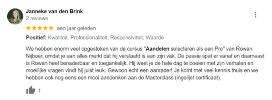 Review leer in 5 weken aandelen selecteren als een pro