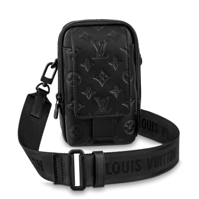 Louis Vuitton Double Phone Pouch NM Monogram Eclipse Reverse