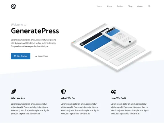 Tema WordPress Terbaik : Generate Press