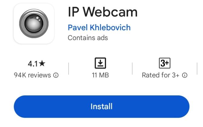 Application Of IP Webcam