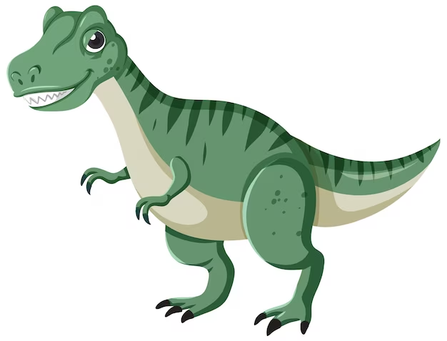 A cartoon dinosaur