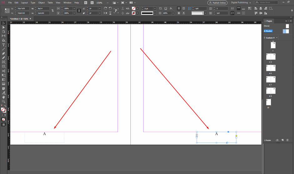 indesign auto page numbering