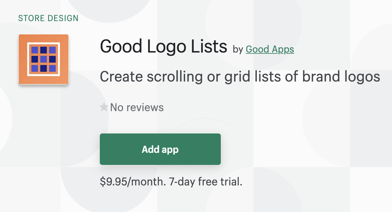 Good Logo Lists' app