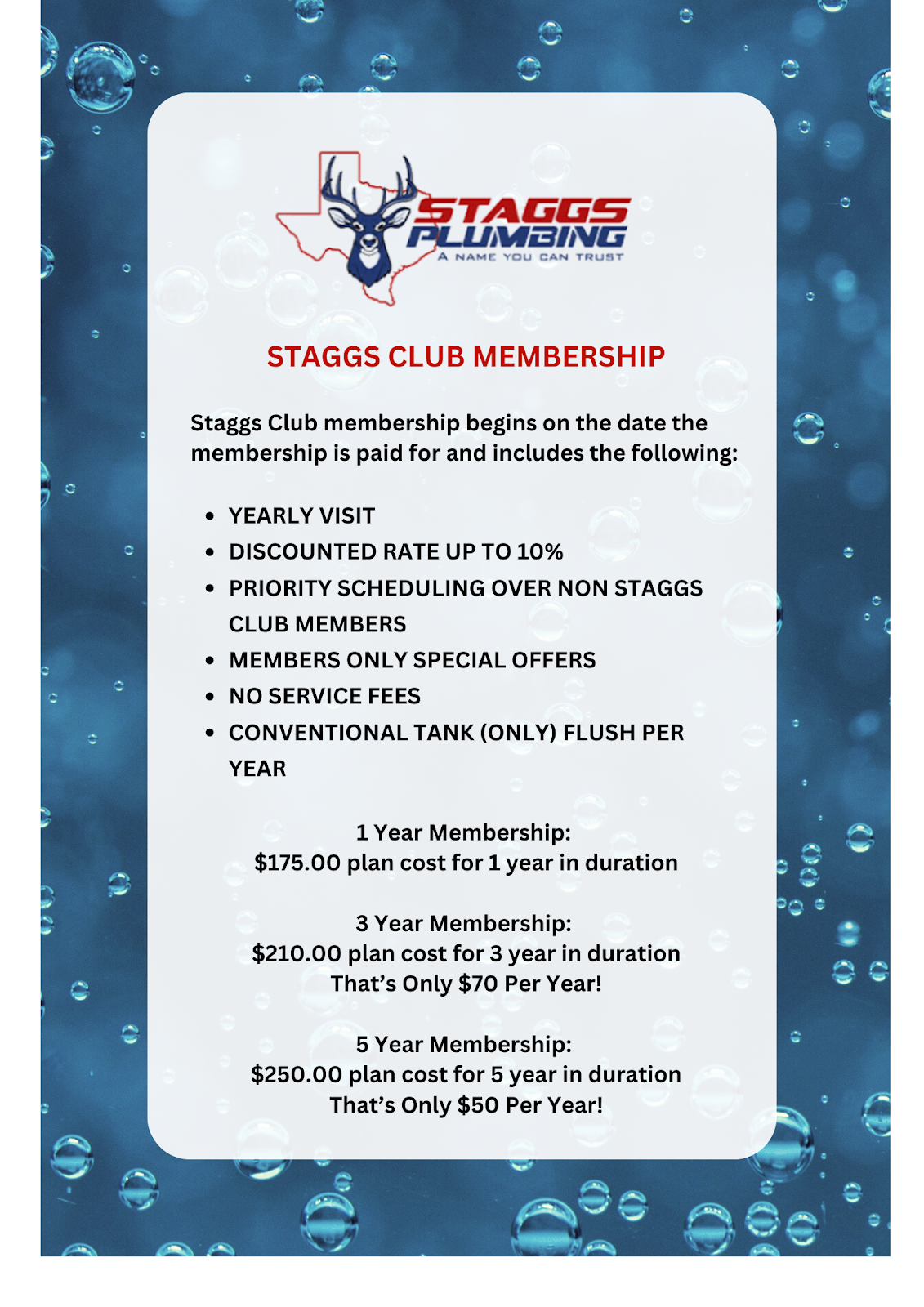 C:\Users\OWNER\Downloads\STAGGS CLUB MEMBERSHIP Staggs Club membership begins on the date the membership is paid for and includes the following üYEARLY VISIT üDISCOUNTED RATE UP TO 10% üPRIORITY SCHEDULING OVER NON STAGGS (1).png