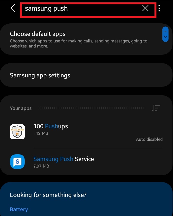 How to enable Samsung push service