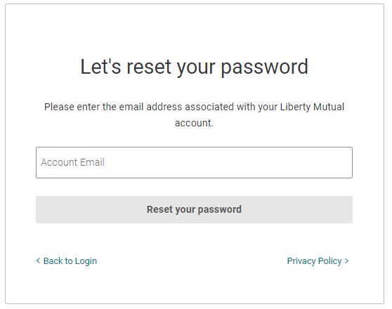 Liberty Mutual employee login reset password