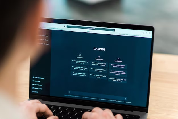 person using chatgpt
