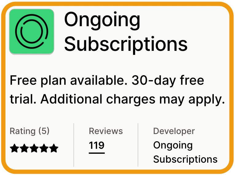 shopify subscription app free
