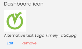 print screen of edit or remove logo settings