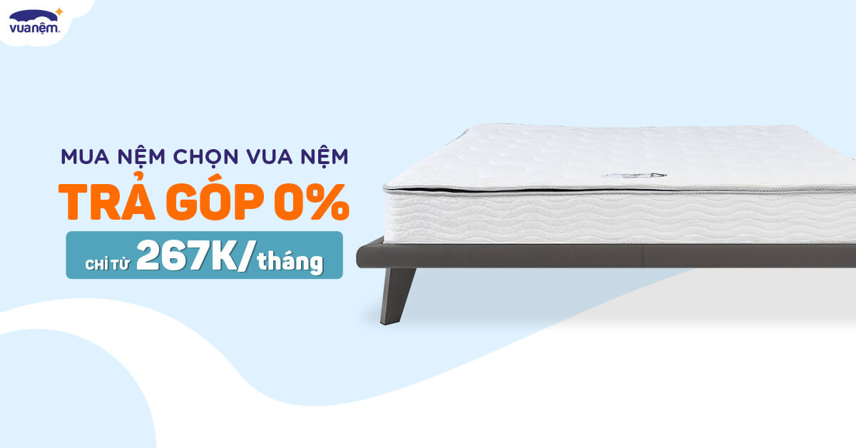 Chính sách mua hàng trả góp 0% lãi suất tại Vua Nệm 