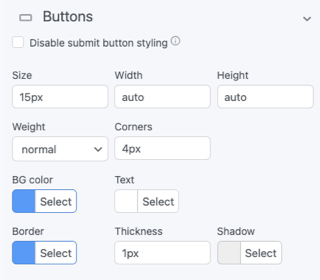 Customize your button's color, size, and text