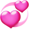 Revolving Heart Emoji on twitter