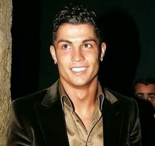 Cristiano Ronaldo hairstyle with gel