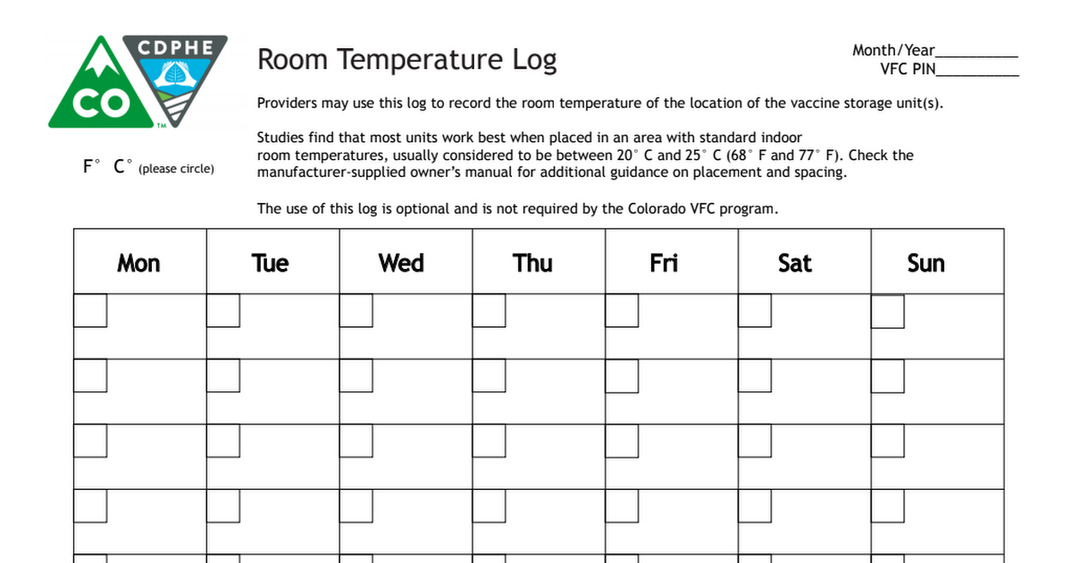 Room Temperature Log Pdf Google Drive