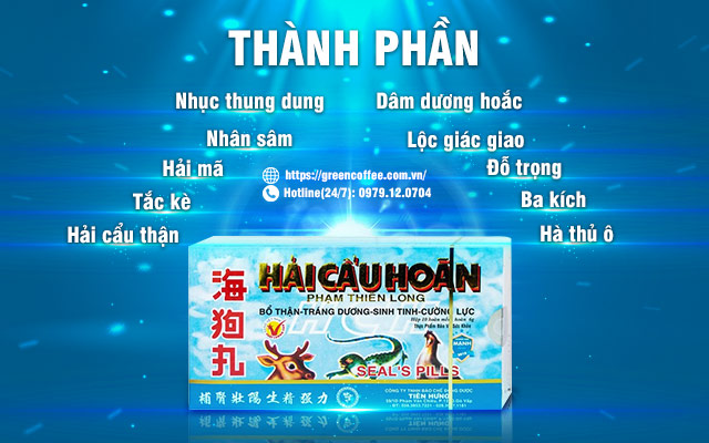 Thành phần của Hải Cẩu Hoàn