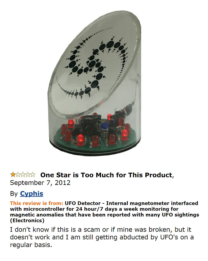 Amazon Product page review example 