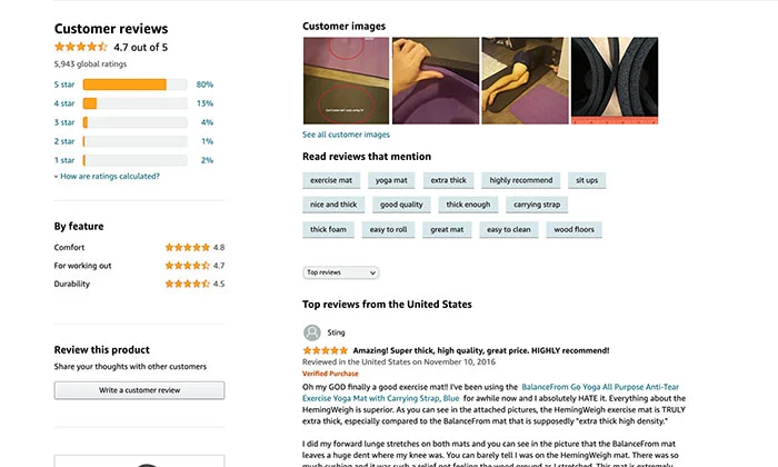 how to increase product rating on vendor central