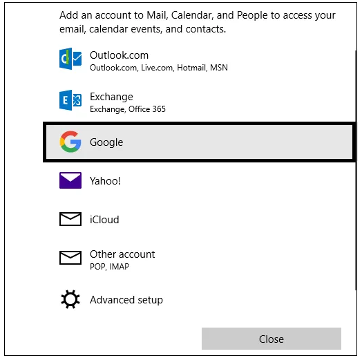 How you can Setup Gmail in Windows 10