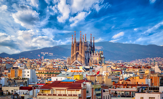 Vue sur la Cathédrale de Barcelone