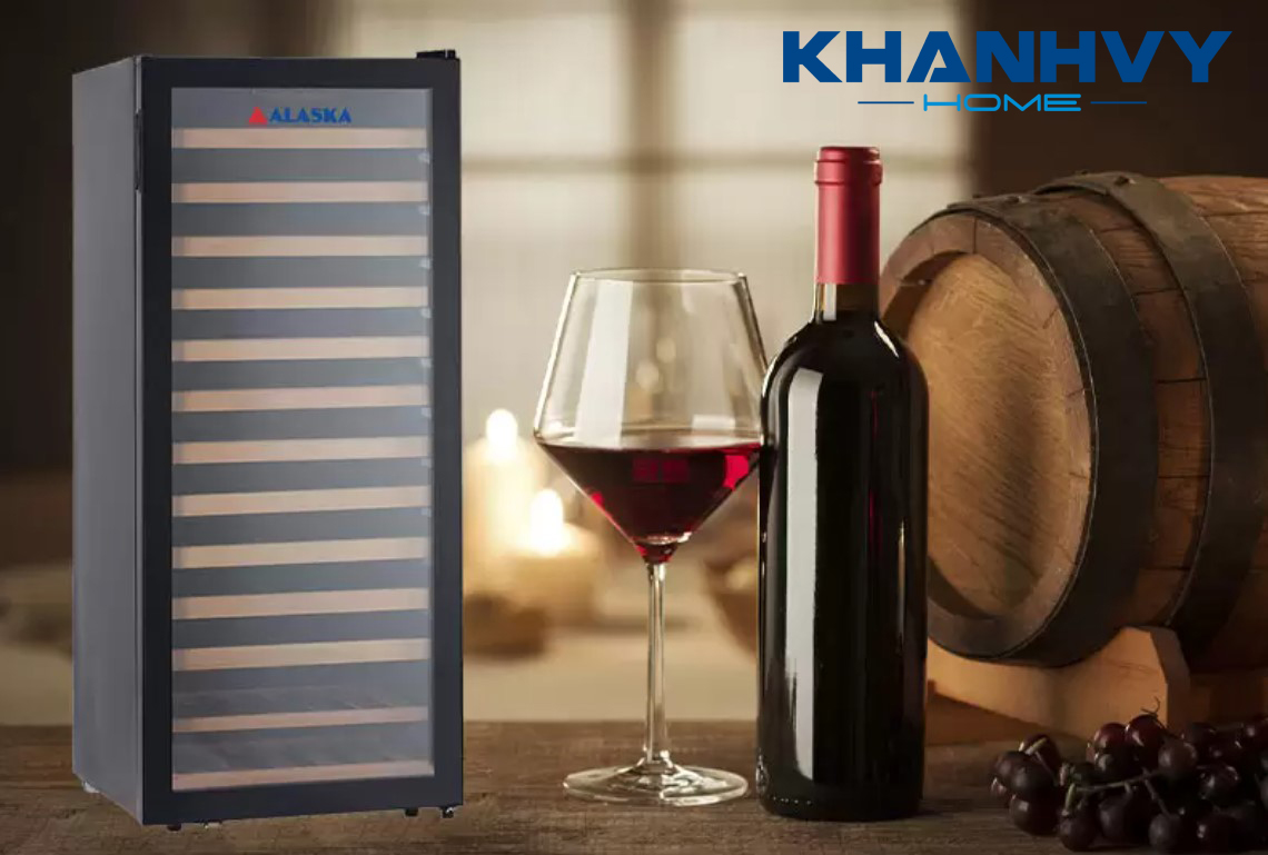 Tủ rượu vang giữ nhiệt độ và độ ẩm ổn định, bảo quản rượu vang trong điều kiện lý tưởng