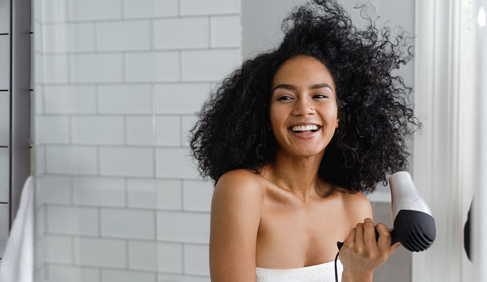 Use a blow dryer to revive your hair