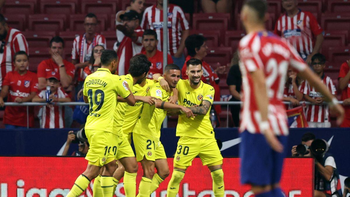 Villarreal stun Atletico Madrid by beating them by two goals