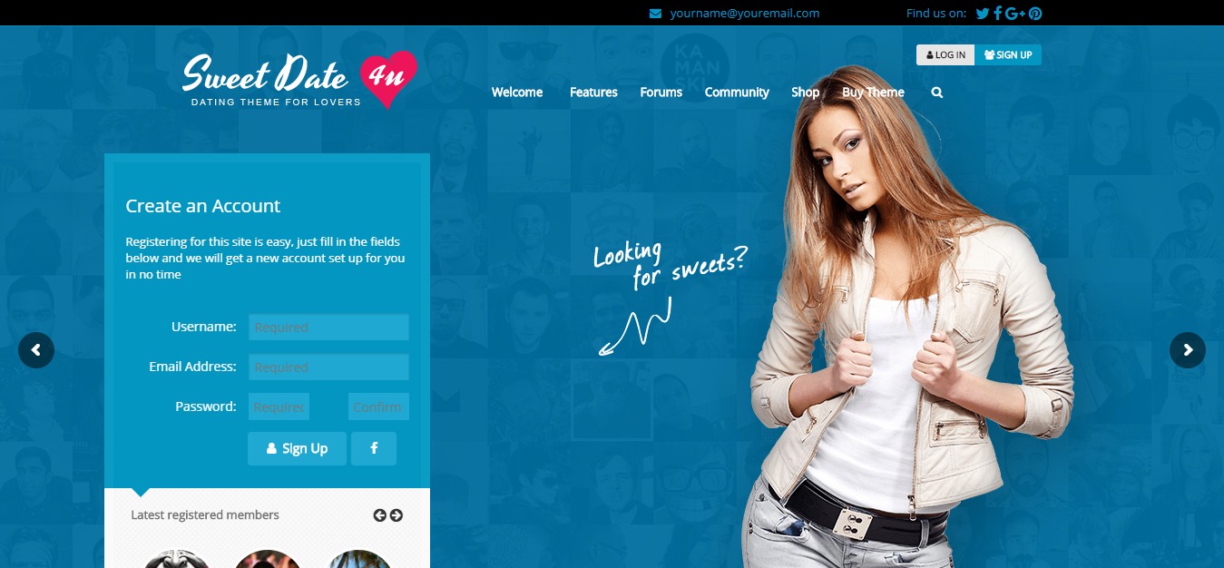 Sweet Date - Mais do que um tema de namoro WordPress