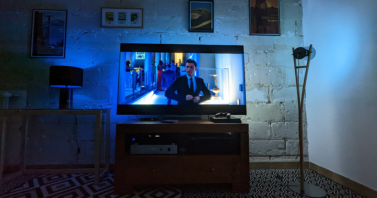 Test Philips Hue Play HDMI Sync Box : mise en situation