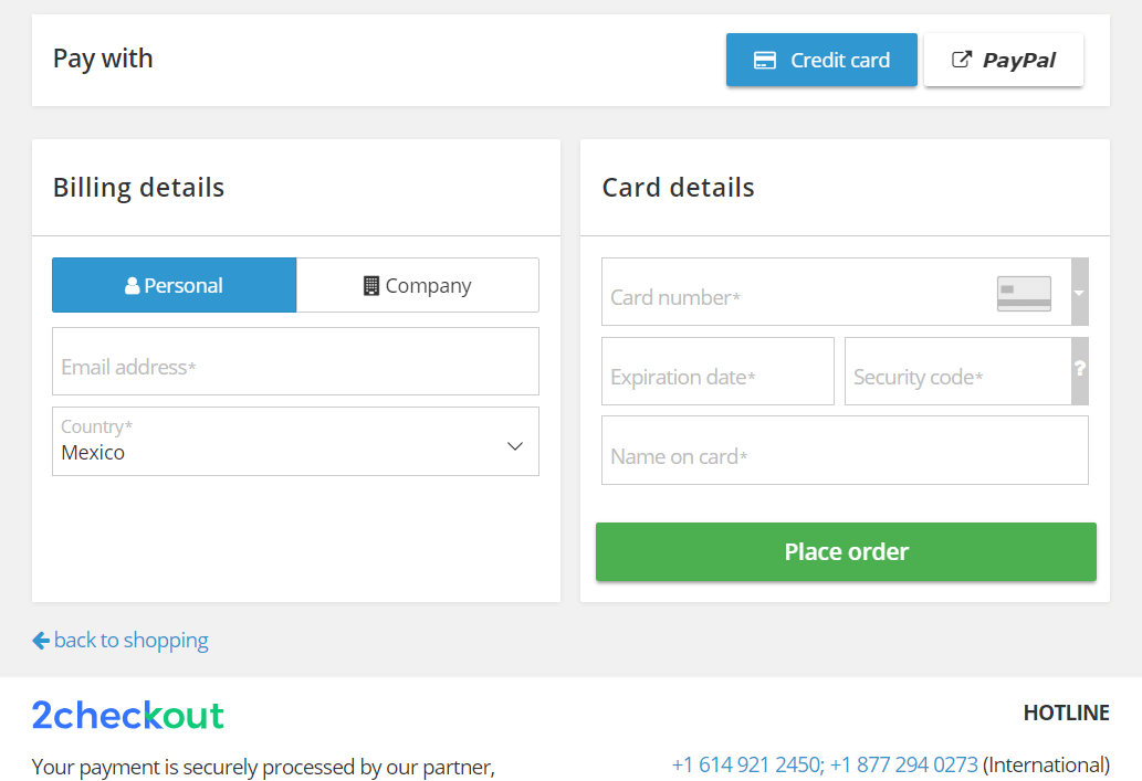 2Checkout best payment gateway wordpress
