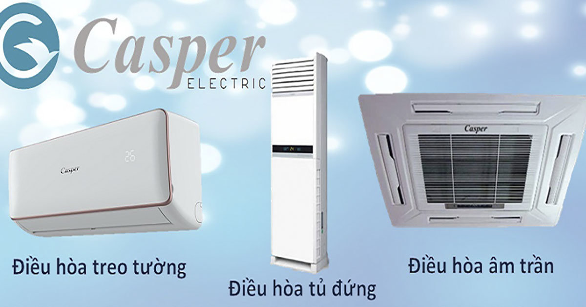 Điều hòa Casper được thiết kế tinh tế, hiện đại phù hợp với nhiều không gian nội thất 