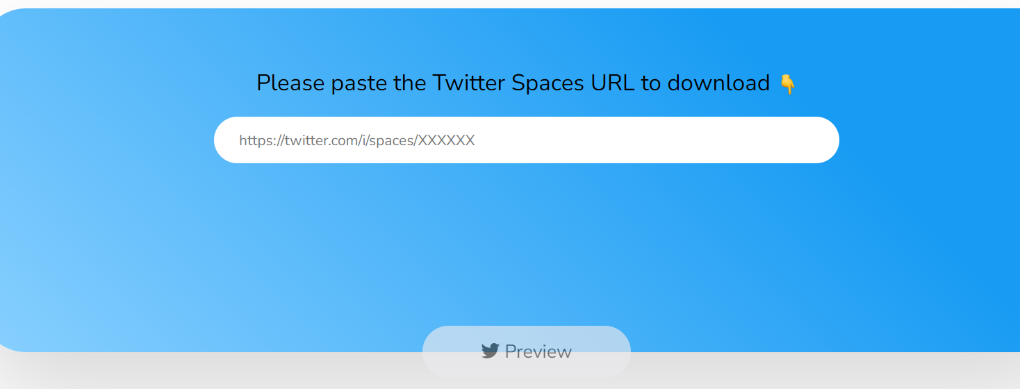 download twitter space via url