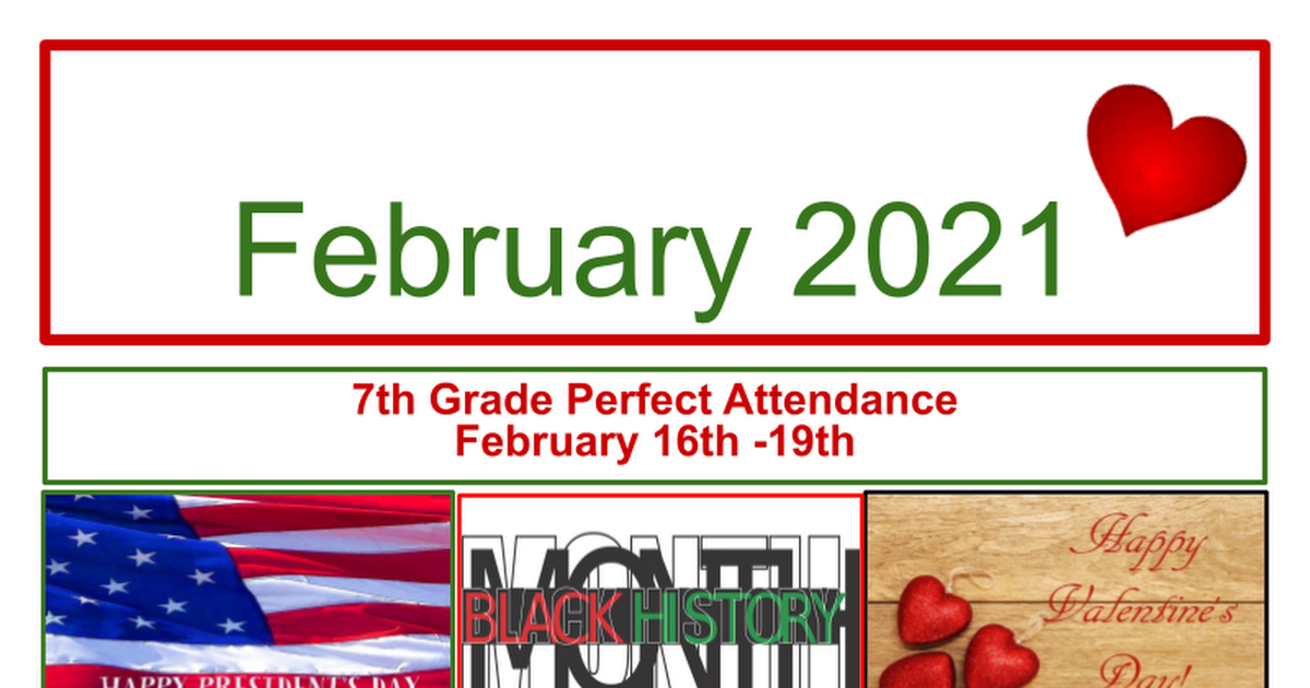  7th Grade PA February 16-19