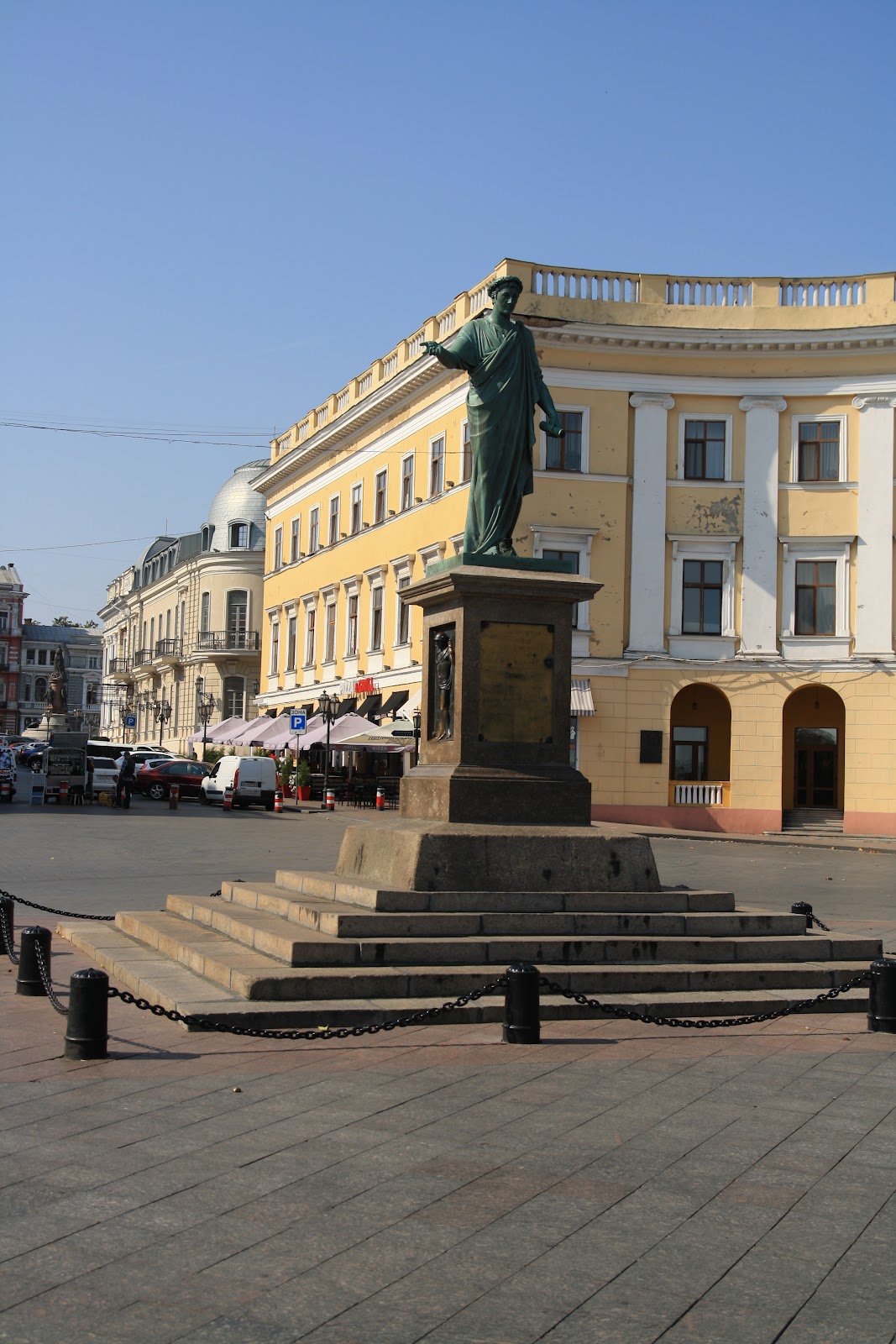 визначна пам'ятока Одеси -пам'ятник Дюку Рішельє