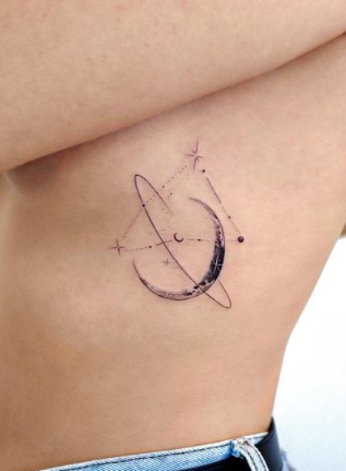 Crescent Side Tattoo