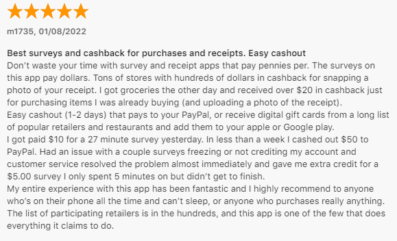 5-star InboxDollars review says it's the best surveys and cashback for purchases and receipts with easy cash out. 