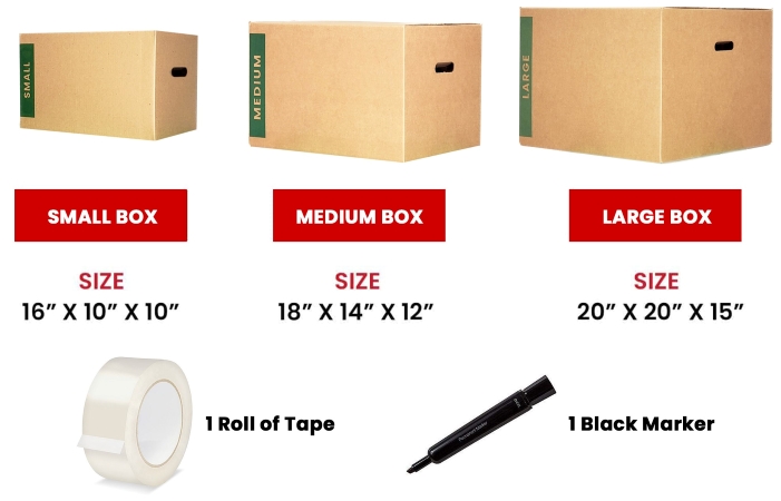 PODS packing supplies kit