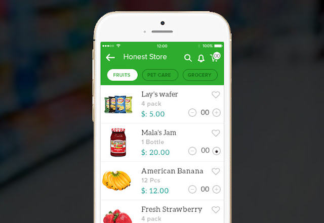 Typical features of an on-demand grocery delivery app