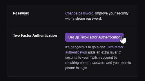 Xsplit Twitch Live Streaming Two-Factor Authentication