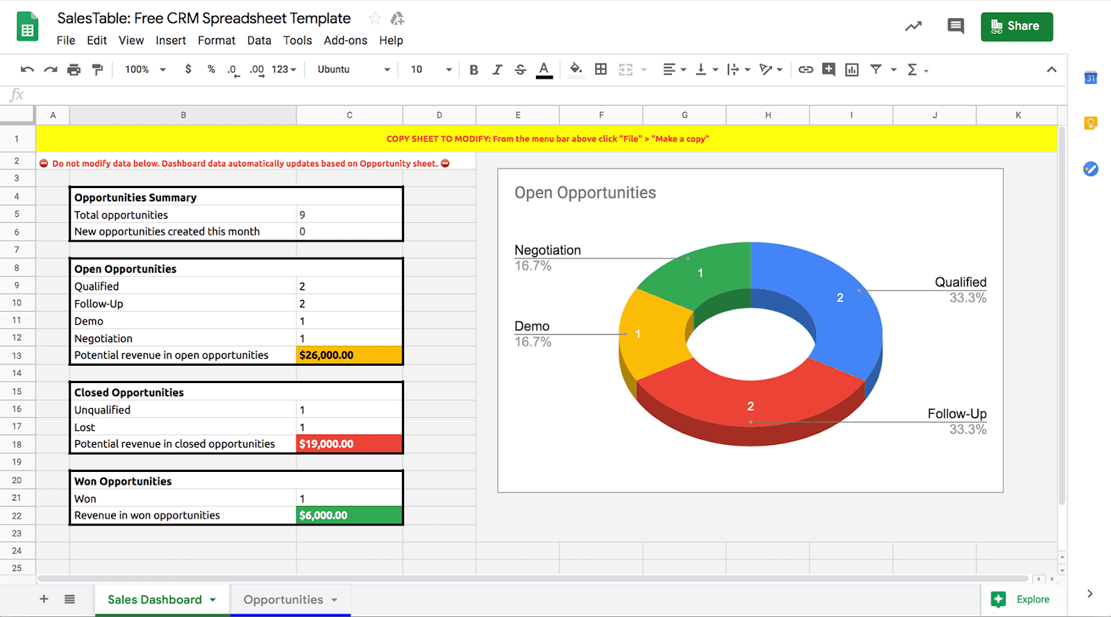 Google-sheets-CRM-template