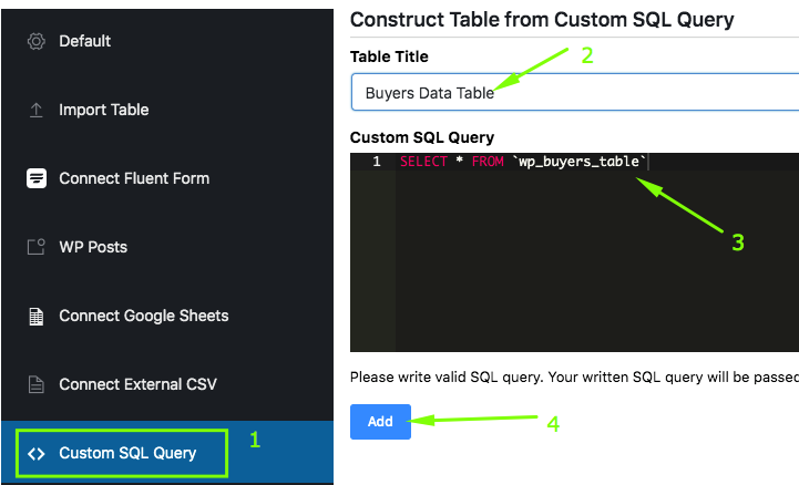 how to create free tables online