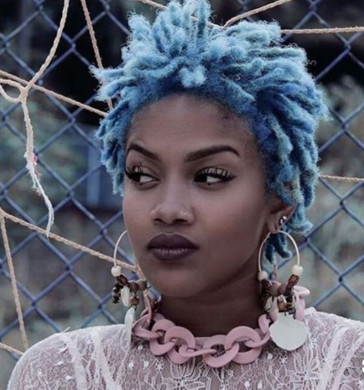 Blue Dread Hairstyle for Girls