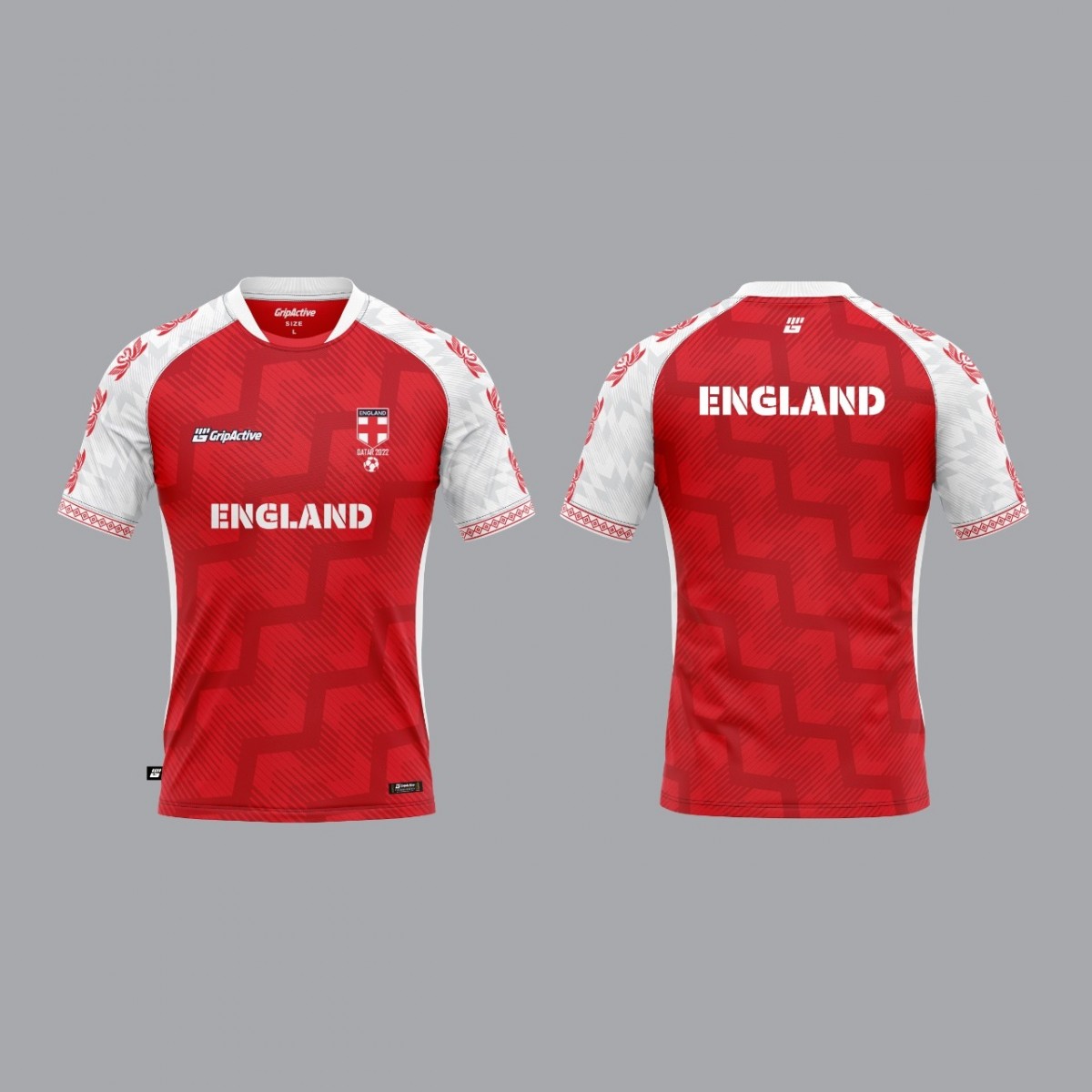 Grip Active England Team Replica Football Jersey For FIFA World cup 2022 Qatar