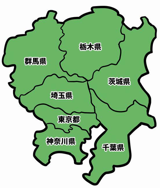 関東の地図画像