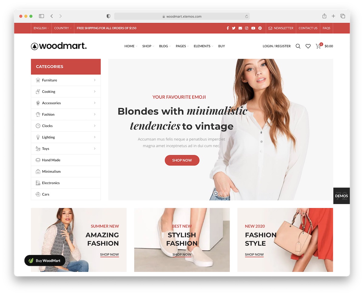 tema de wordpress de ropa woodmart