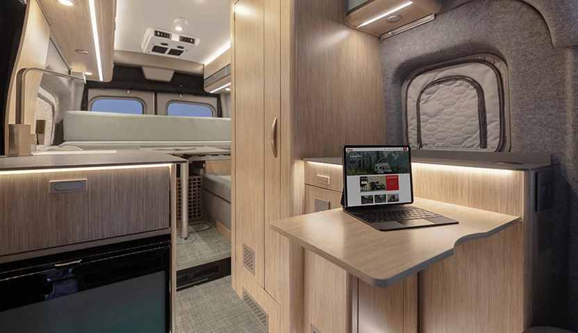 Interior of Winnebago eRV2
