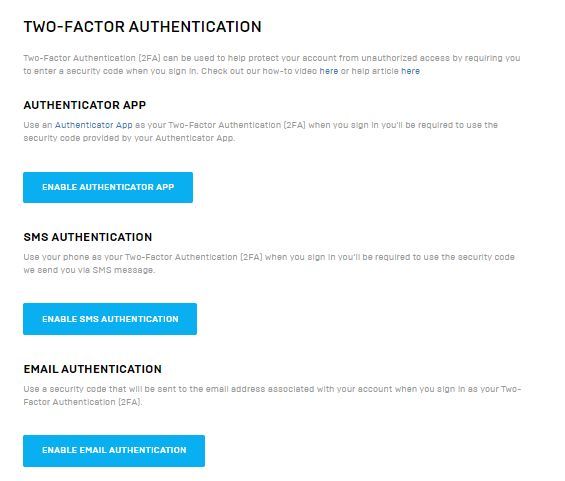 Enabling 2FA Authentication is mandatory to download from the Epic Games Store.