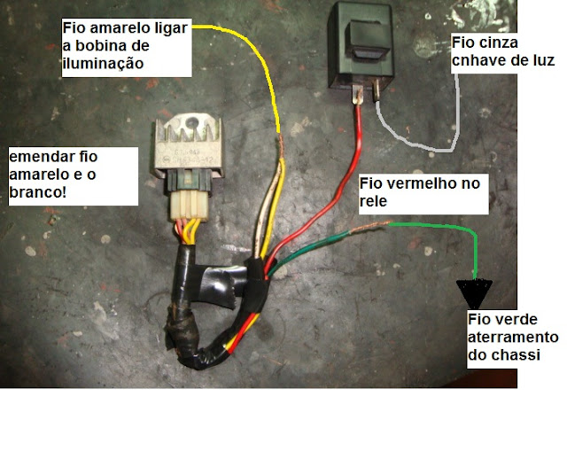 Como faz a ligação de um pisca numa Lambretta? DSC03036