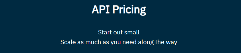 API Pricing