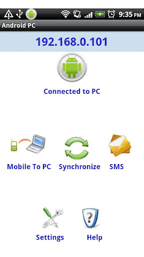 android send sms from pc