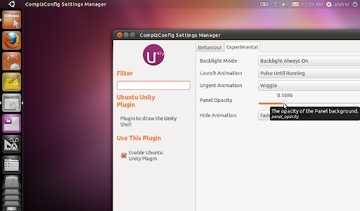 Ubuntu 11.04 alpha 3 displays an overlay over the Unity launcher with all 